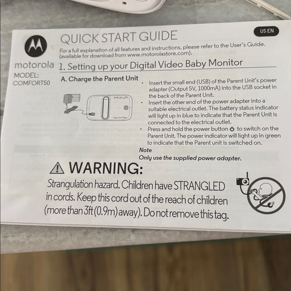 Motorola White Video Baby Monitor - Picture 2 of 5